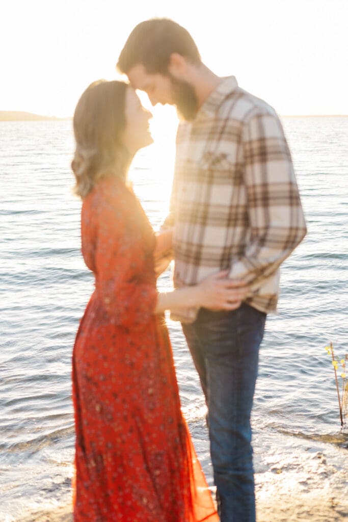 Temecula family photographer capturing a couple's quiet sunset stroll  for a stress-free date night.