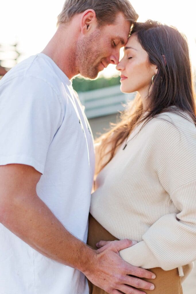 Temecula motherhood photographer Jeri Marlow capturing the beauty and true worth of a mother during a couples' session.
